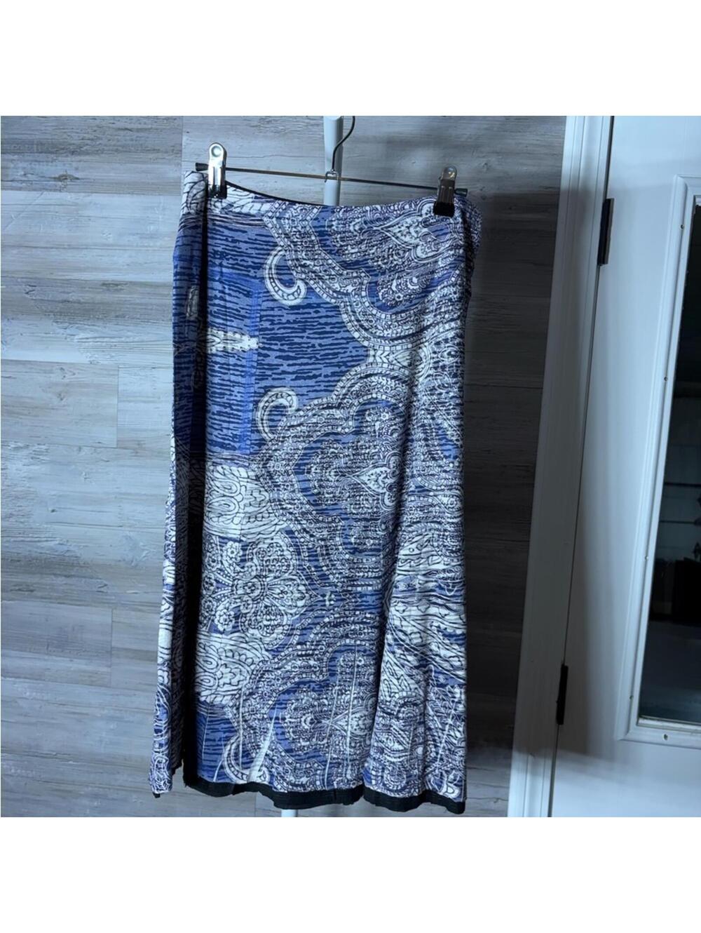 SALE!! Nally & Millie Navy and White Patterned Maxi Skirt 1147